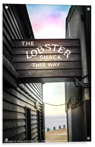 The Lobster Shack, Whitstable  Acrylic by Simon Connellan