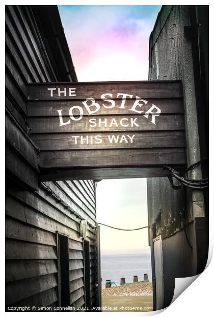 The Lobster Shack, Whitstable  Print by Simon Connellan