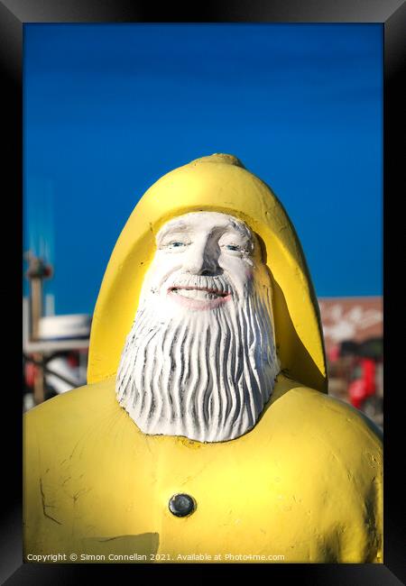 Yellow Fisherman, Whitstable  Framed Print by Simon Connellan