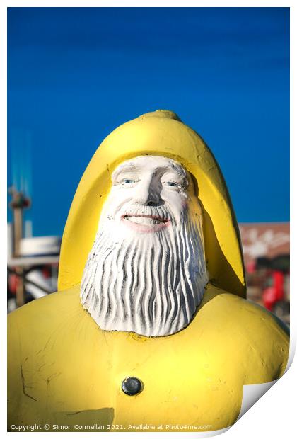 Yellow Fisherman, Whitstable  Print by Simon Connellan