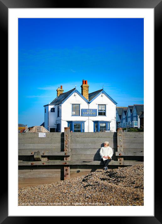 The Old Neptune, Whitstable Framed Mounted Print by Simon Connellan