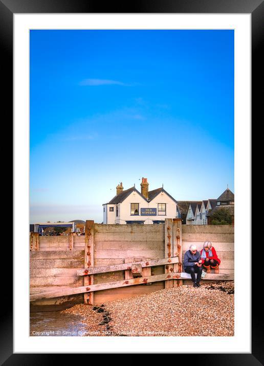 Ladies and Old Neptune, Whitstable Framed Mounted Print by Simon Connellan