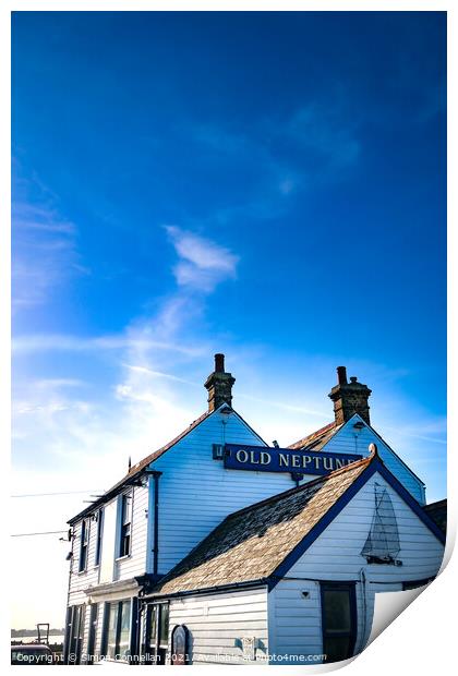 The Old Neptune, Whitstable Print by Simon Connellan