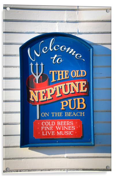 The Old Neptune, Whitstable Acrylic by Simon Connellan