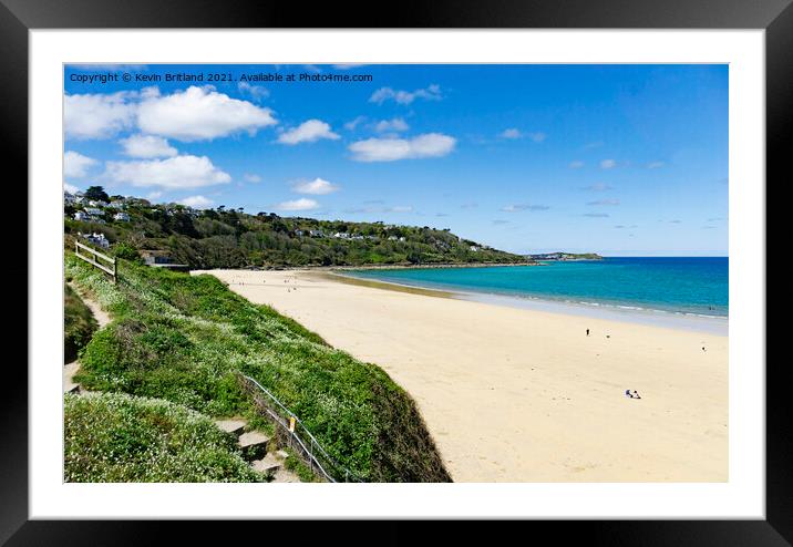 Carbis aby Cornwall Framed Mounted Print by Kevin Britland
