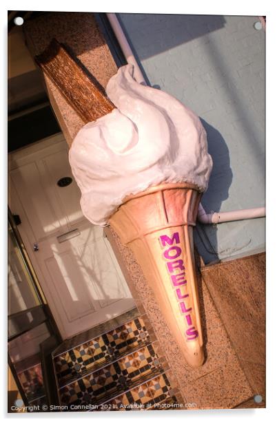 Morrelli's Ice Cream, Broadstairs Acrylic by Simon Connellan
