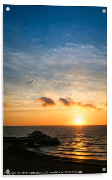 Broadstairs Sunrise Acrylic by Simon Connellan