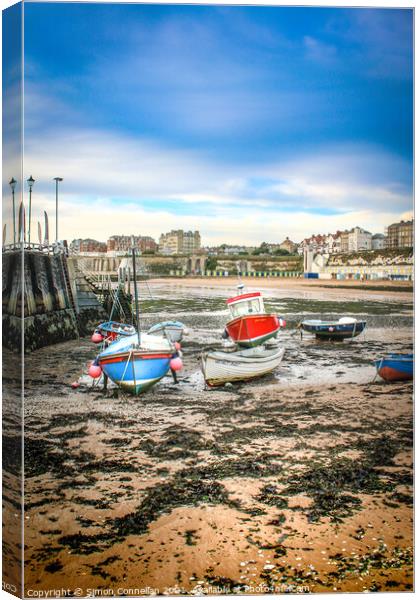 Boats in Broadstairs Canvas Print by Simon Connellan