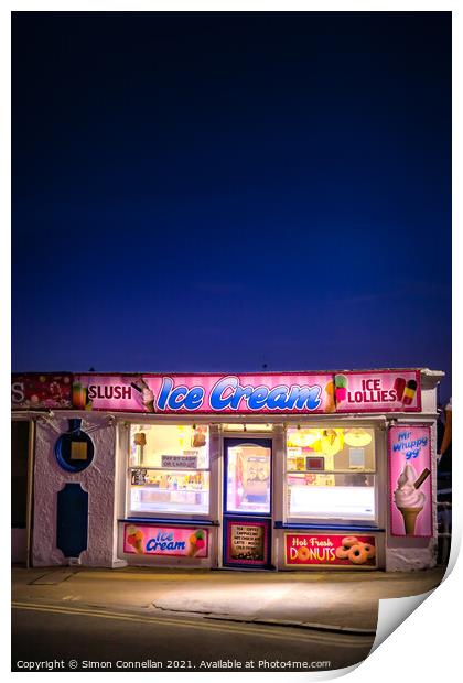 Ice Cream, Broadstairs Print by Simon Connellan