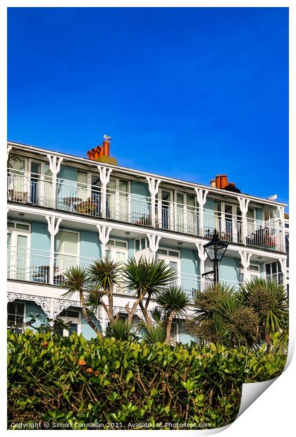 Broadstairs Balconies Print by Simon Connellan