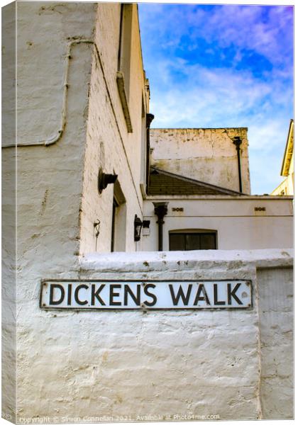 Dickens in Broadstairs Canvas Print by Simon Connellan