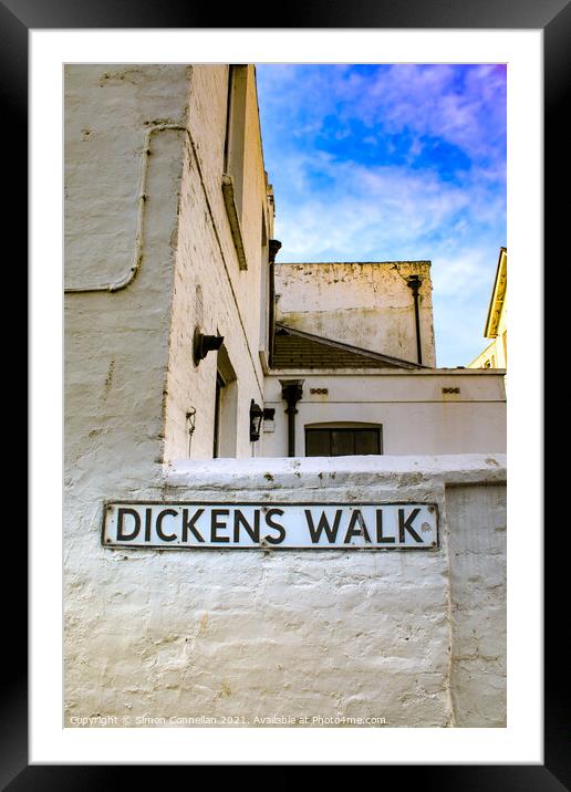 Dickens in Broadstairs Framed Mounted Print by Simon Connellan