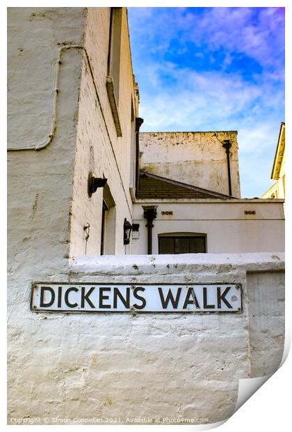 Dickens in Broadstairs Print by Simon Connellan