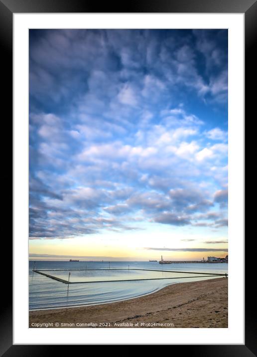 Margate Sunset Framed Mounted Print by Simon Connellan