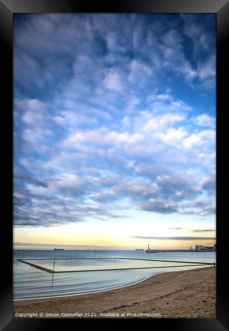 Margate Sunset Framed Print by Simon Connellan