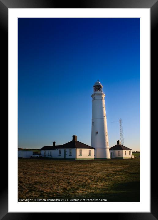 Nash Point Lighthouse Framed Mounted Print by Simon Connellan