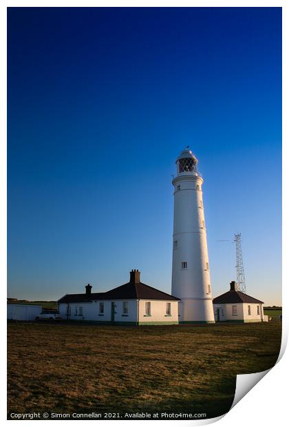 Nash Point Lighthouse Print by Simon Connellan