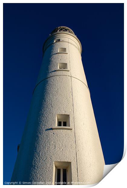 Nash Point Lighthouse Print by Simon Connellan