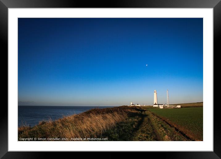 Lighthouse Nash Point Framed Mounted Print by Simon Connellan