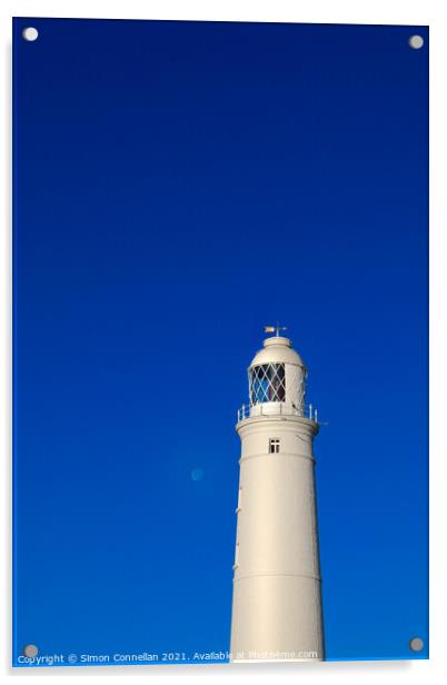 Nash Point Lighthouse Acrylic by Simon Connellan