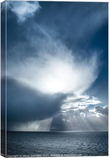Wild Weather South Wales Canvas Print by Simon Connellan