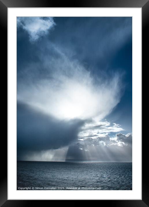Wild Weather South Wales Framed Mounted Print by Simon Connellan
