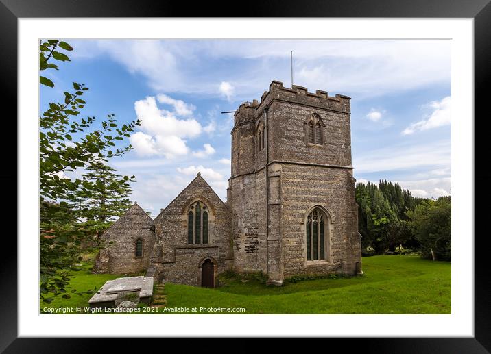 St Andrews Church Framed Mounted Print by Wight Landscapes