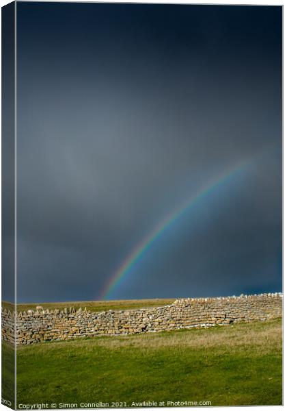 South Wales Rainbow Canvas Print by Simon Connellan