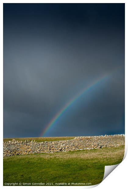 South Wales Rainbow Print by Simon Connellan