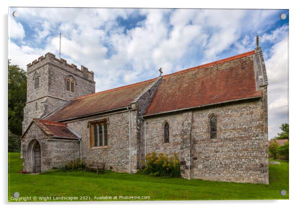 St Andrews Church Acrylic by Wight Landscapes