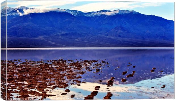 Badwater Death Valley National Park California Canvas Print by William Perry