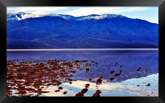 Badwater Death Valley National Park California Framed Print by William Perry