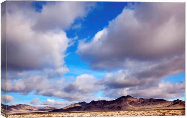 Desert Cloudscape California Canvas Print by William Perry