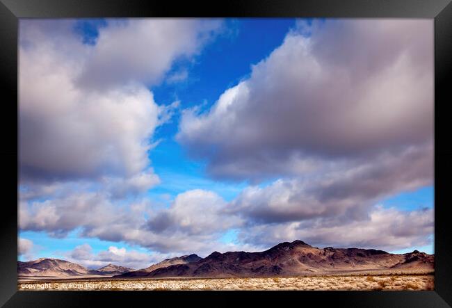 Desert Cloudscape California Framed Print by William Perry