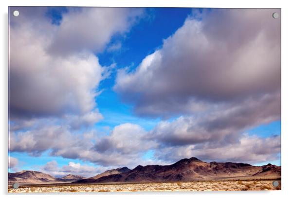 Desert Cloudscape California Acrylic by William Perry