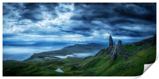 The Old Man of Storr  Print by Jadwiga Piasecka