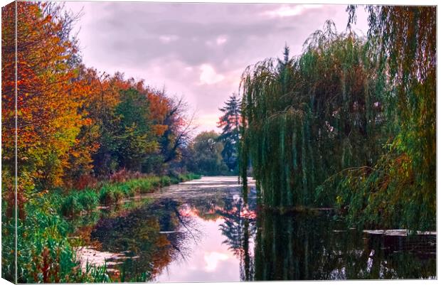 Elsecar Canal Canvas Print by Alison Chambers