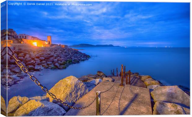 Sunrise Stairway to the Sea Canvas Print by Derek Daniel