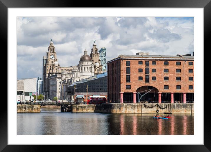 Canoes in the Albert Dock Framed Mounted Print by Jason Wells
