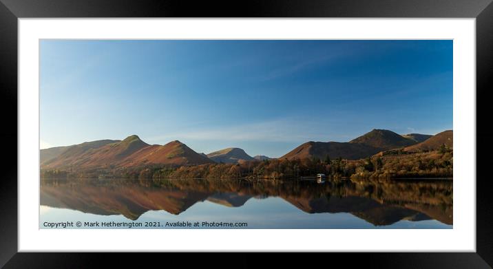 Isthmus Bay Derwentwater view Framed Mounted Print by Mark Hetherington