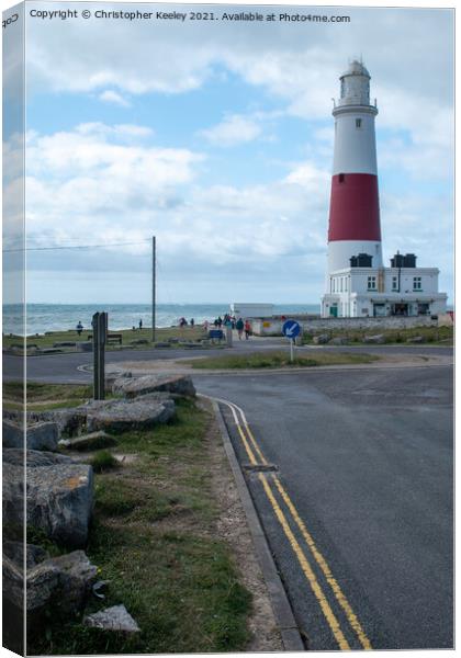 Portland Bill Lighthouse Canvas Print by Christopher Keeley