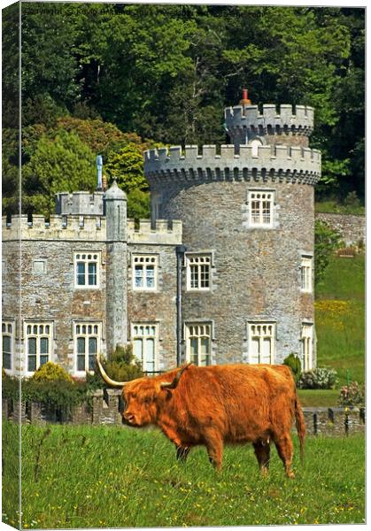 Caerhays castle Canvas Print by Kevin Britland