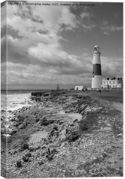 Portland Bill Lighthouse Canvas Print by Christopher Keeley