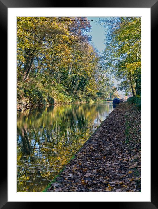 Autumn Reflections Framed Mounted Print by Jo Sowden