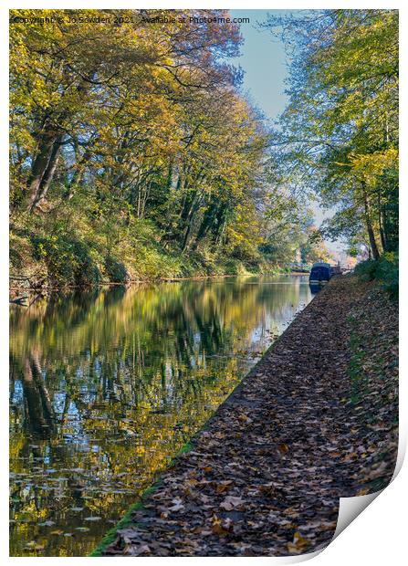 Autumn Reflections Print by Jo Sowden