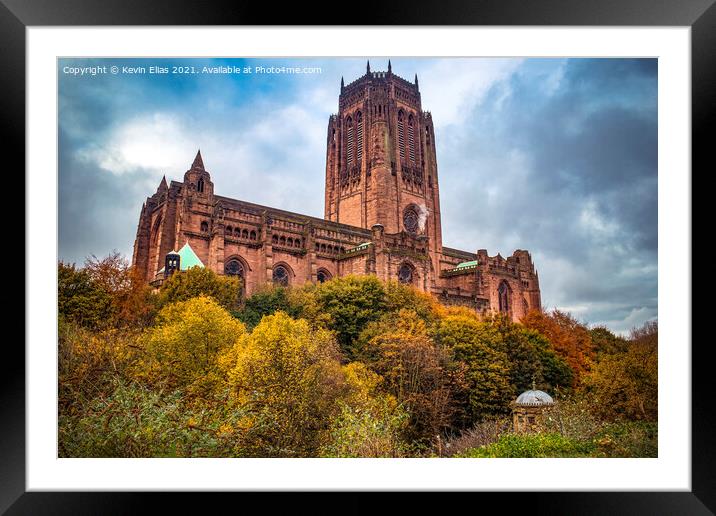 Liverpool Cathedral Framed Mounted Print by Kevin Elias
