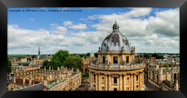 Radcliffe Camera Oxford Framed Print by Cliff Kinch