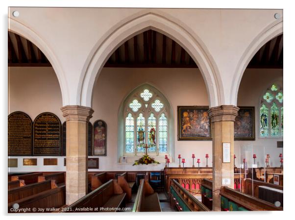 The parish church of Saint Michael, Minehead, Somerset, UK Acrylic by Joy Walker