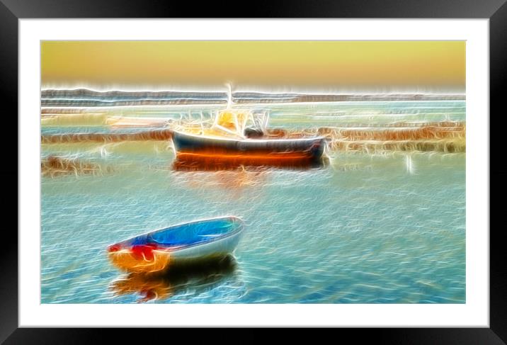 Norfolk Coast Fractals Framed Mounted Print by David French