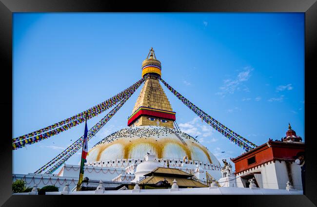 Boudhanath Stupa Framed Print by Ambir Tolang